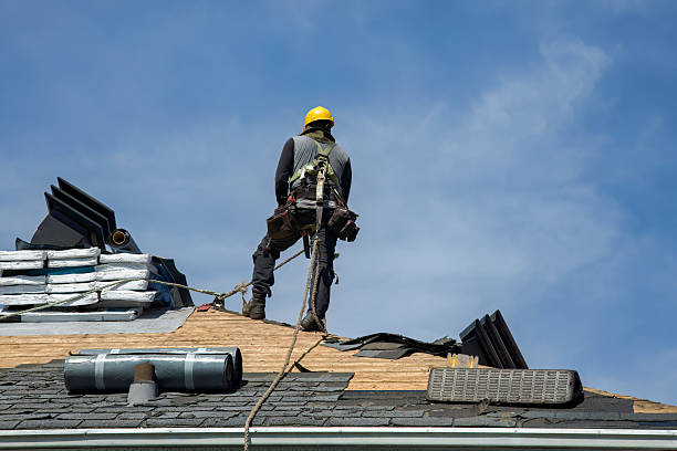 Professional Gutter Installation technician working in Lake Monroe, FL